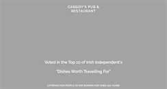 Desktop Screenshot of cassidyspub.com